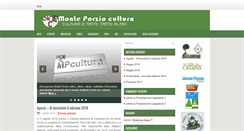 Desktop Screenshot of monteporziocultura.it